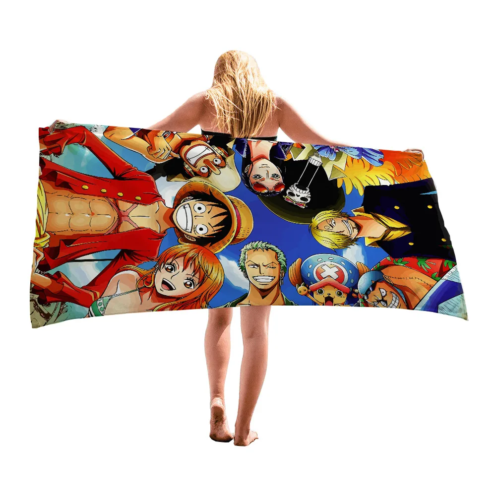 Indecor Аниме One Piece Monkey D. Luffy быстросохнущее пляжное полотенце из микрофибры Мочалка
