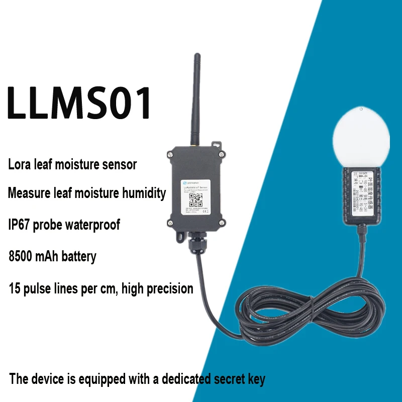 

LLMS01 LoraWan Высокоточный IOT датчик влажности лист монитор влажности температуры батареи уровень IP66 водонепроницаемый 8500 мАч