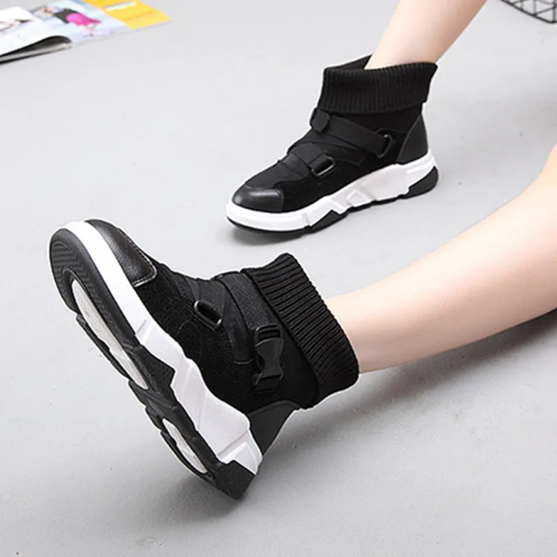 Женские ботинки из искусственной замши с высоким берцем зимняя теплая обувь на