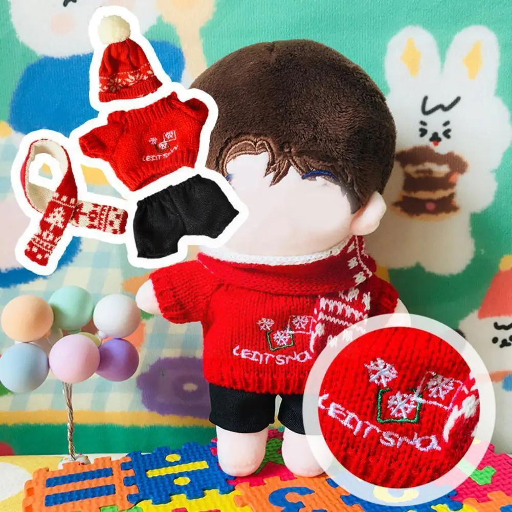 

Hat Clothes Suit Collocation Accessories For 30CM Kawaii Yellow Duck Plush Toys Animal Dolls Christmas Series Wearing F5Z0