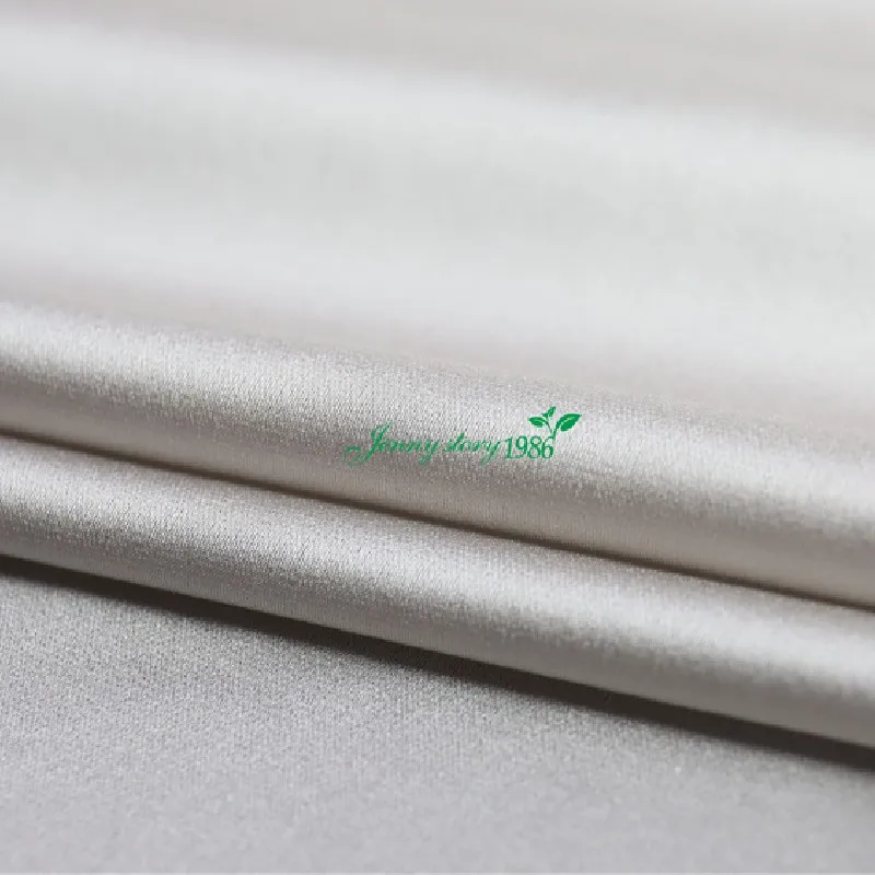 2019 шелковая атласная сетка серебристо белая красивая ткань слегка прозрачная из