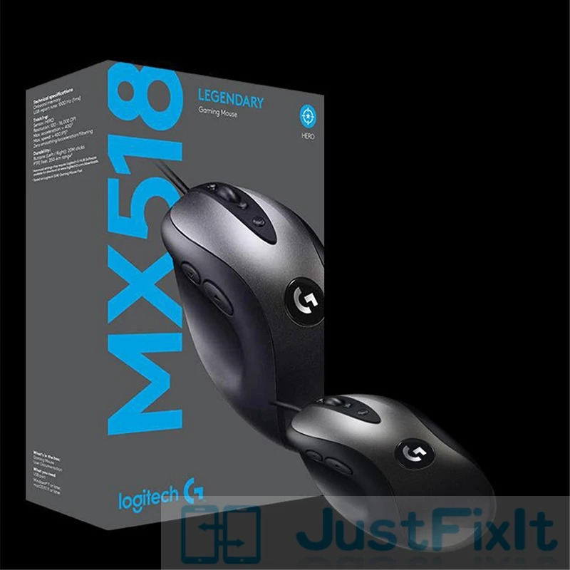 Logitech MX518 легендарная Классическая игровая мышь 16000DPI программирующая