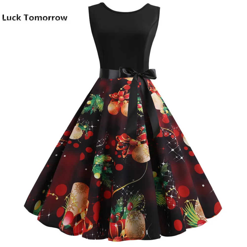 Женское винтажное платье в стиле 50 60 х годов с коротким рукавом|Женские платья| |