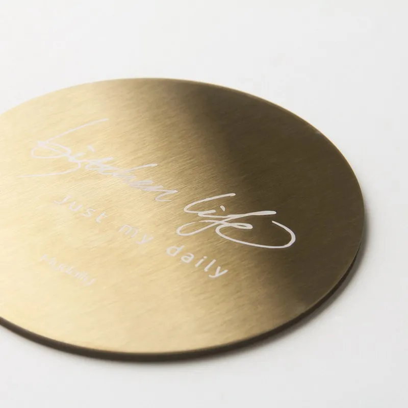 Creative Table Mat Drink Coffee Cup Plating Gold Coaster Insulation Placemat Tea Soft Cushion | Дом и сад