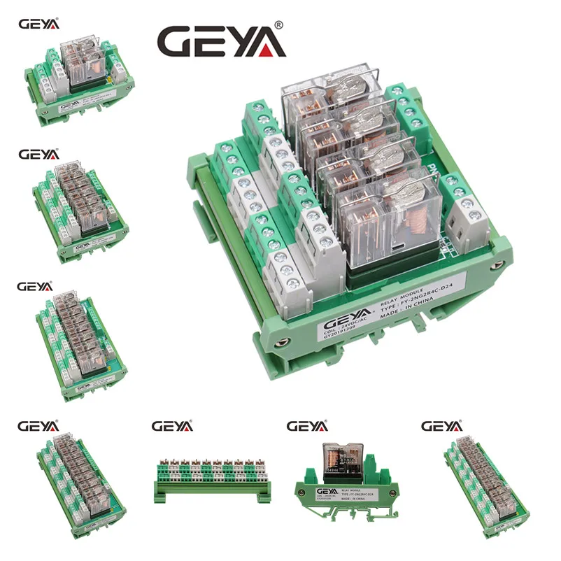 

GEYA 2NG2R 12 Channel Omron Relay Module 2NO 2NC 12VDC 24VDC DPDT Relay PCB BOARD