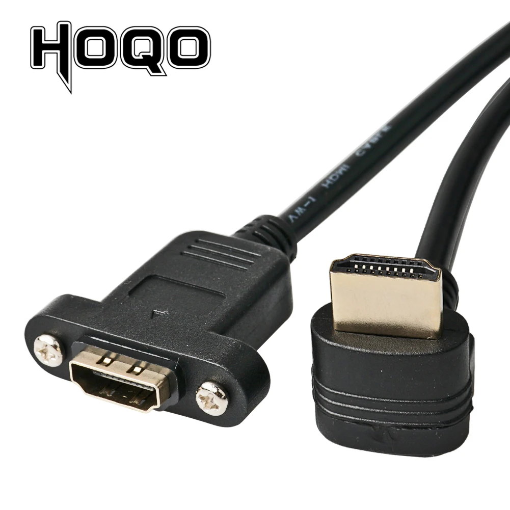 HDMI-Совместимость с прямым углом 90 градусов HDMI Панель крепление разъем