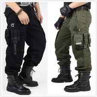 outdoor multi pocket tactical pants black mens pants military fashion cotton tactical mens pants cargo pants mens clothing