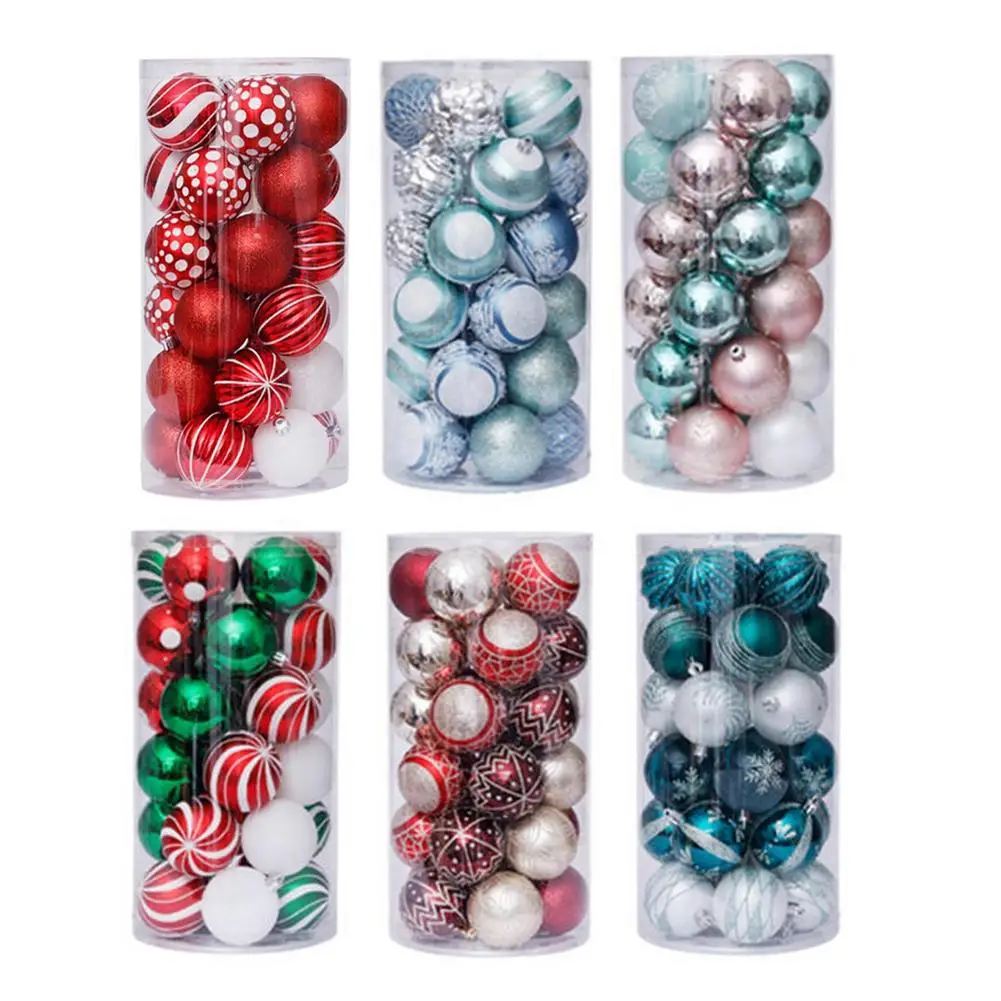 

Шары для новогодней елки, орнамент, небьющиеся украшения, Цветные Красные, зеленые, синие цветные Окрашенные рождественские шары