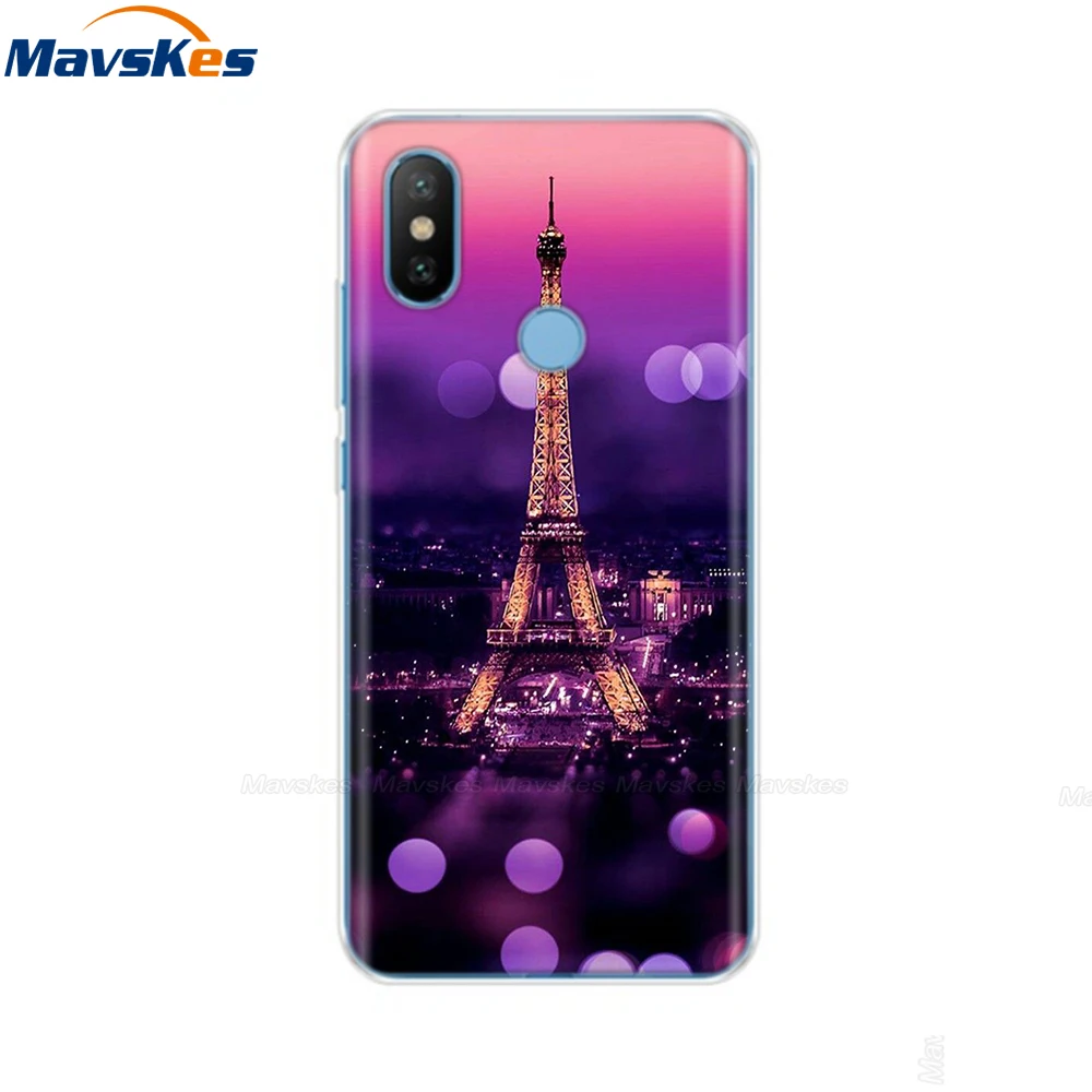 Силиконовый чехол для телефона для Xiaomi mi A2 Lite, чехол с рисунком, мягкая задняя крышка из ТПУ, чехол для телефона для Xiomi mi A2 mi A2 LITE, бампер - Цвет: 22