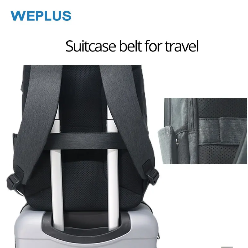 Рюкзак для ноутбука 15 6 дюйма с USB портом зарядки и защитой от кражи|Мужские