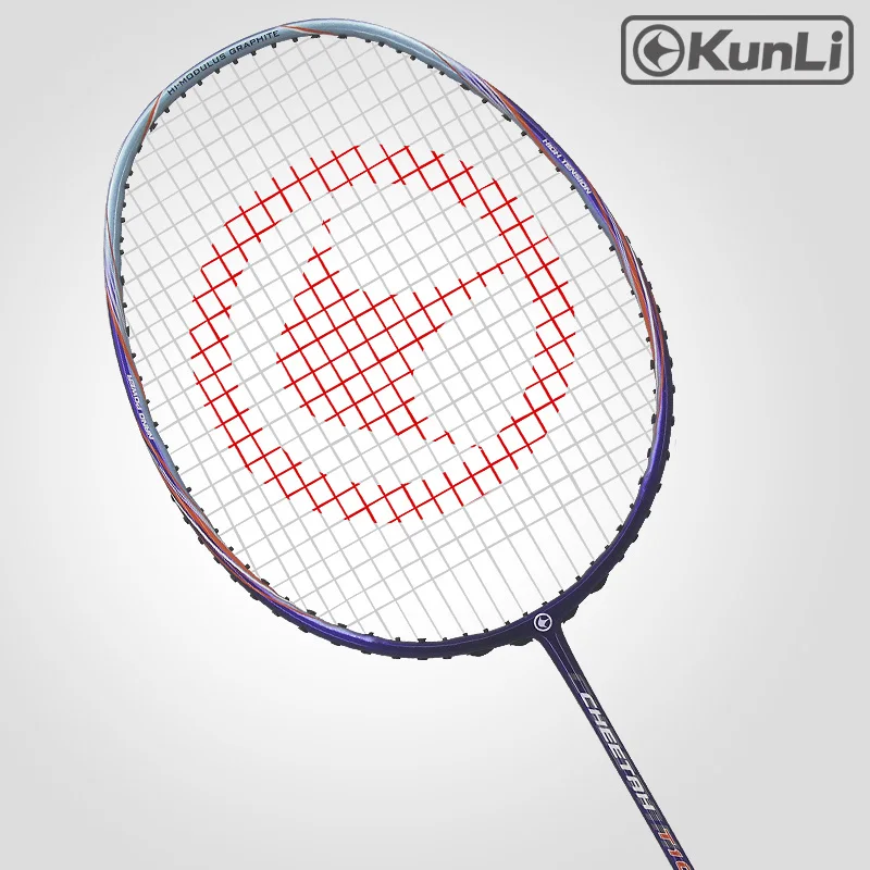 Бесплатная доставка 100% оригинальная ракетка для бадминтона KUNLI CHEETH T9 полностью