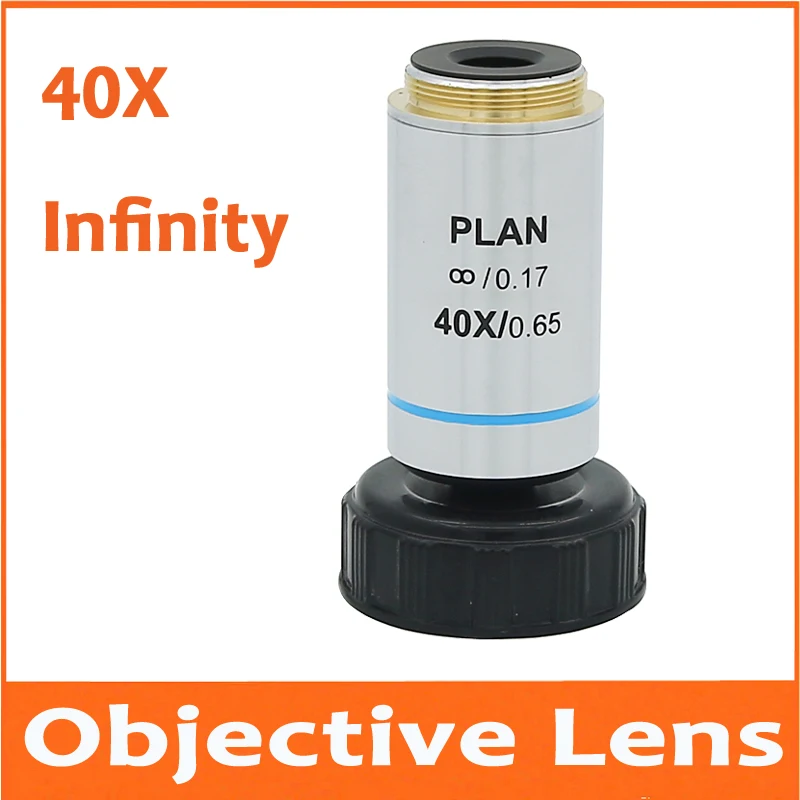 

1pc 40X 195 Metal Infinity Plan Achromatic Objective Lens Educational Olympus Biomicroscope Biological Microscope 20.2mm