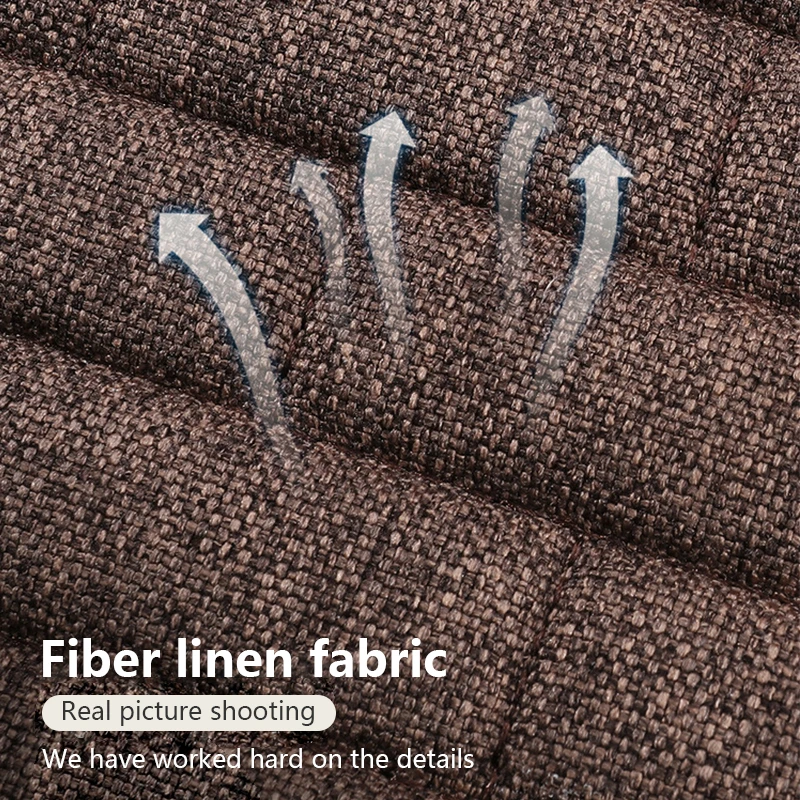 Чехол для автомобильного сиденья передняя и задняя накидки из льняной ткани