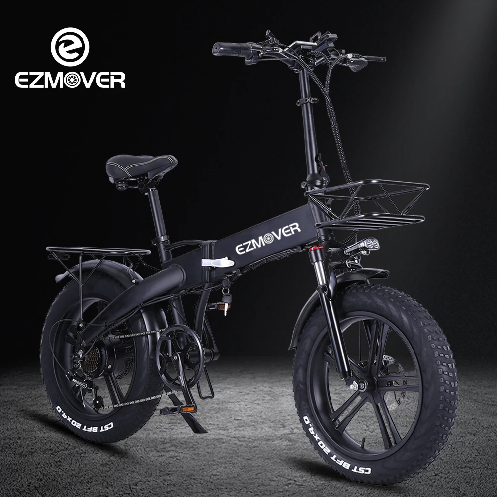 Электрический велосипед EZmover 750 Вт Mag 20 Дюймов 4 0 шины на толстых покрышках