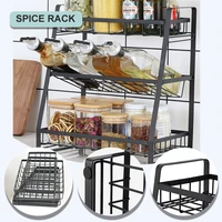 spice rack 3 tier organizer compact caddy rack for kitchen bathroom office craft room storage organization dfds889