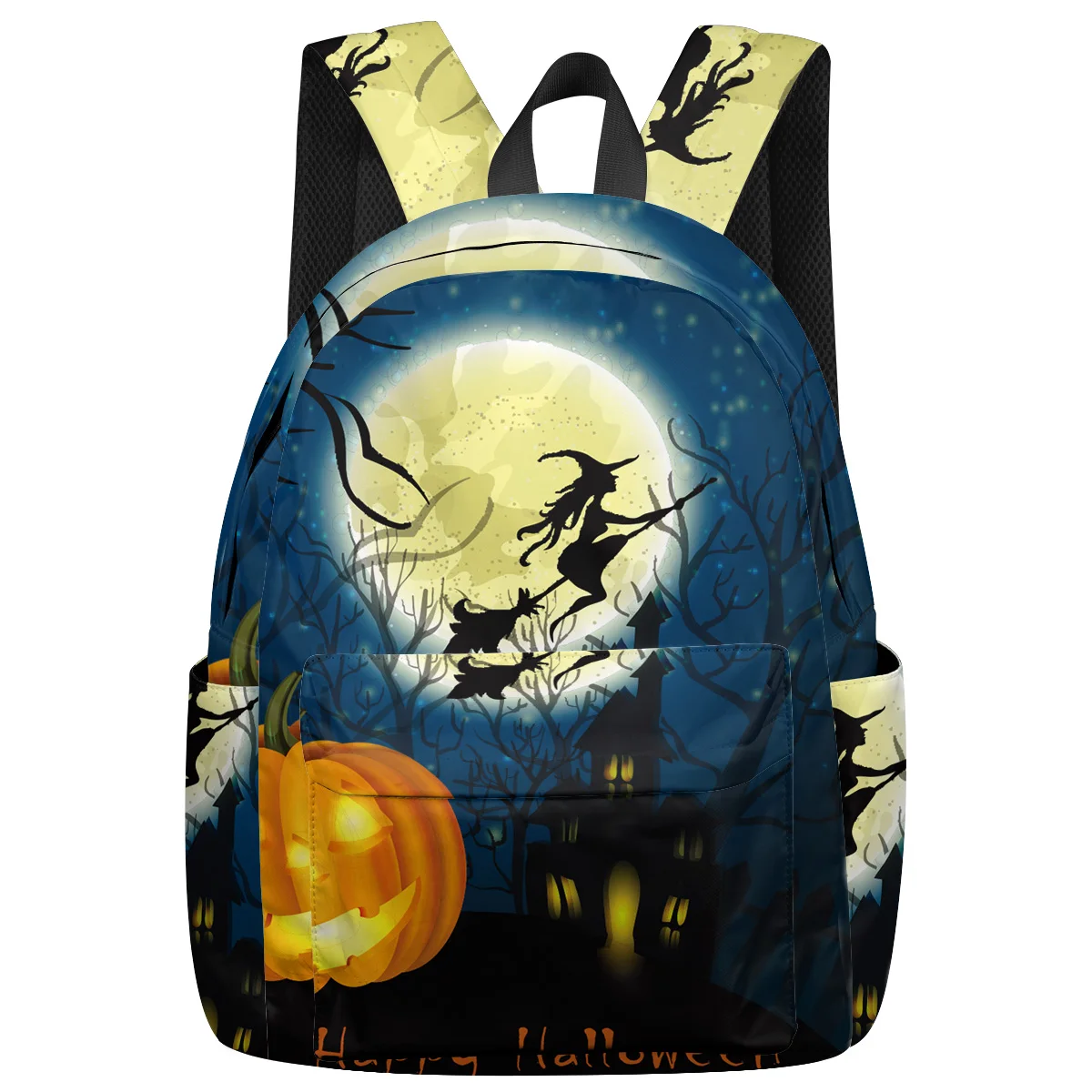 Хэллоуин ЕВА Тыква Мультфильм Дом Луна рюкзак студентов колледжа ноутбук книга