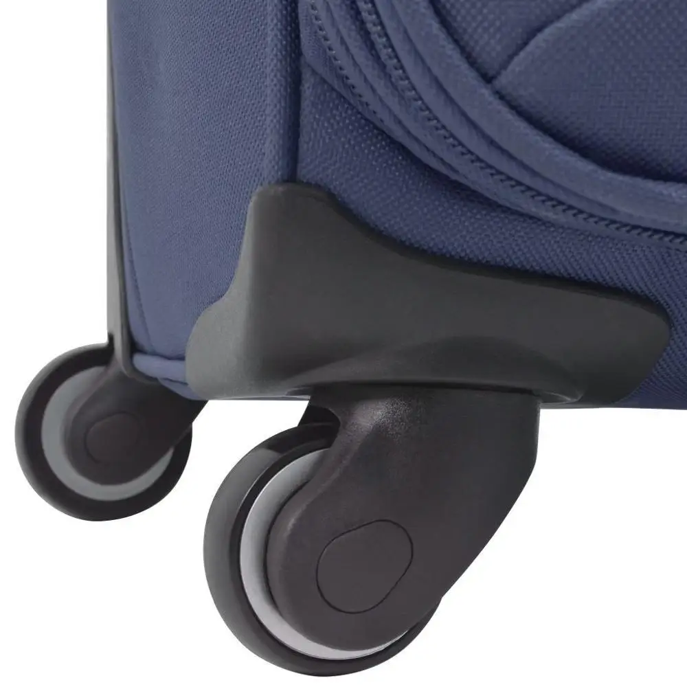 【USA Warehouse】3 Piece Soft Case Trolley Set Navy Blue