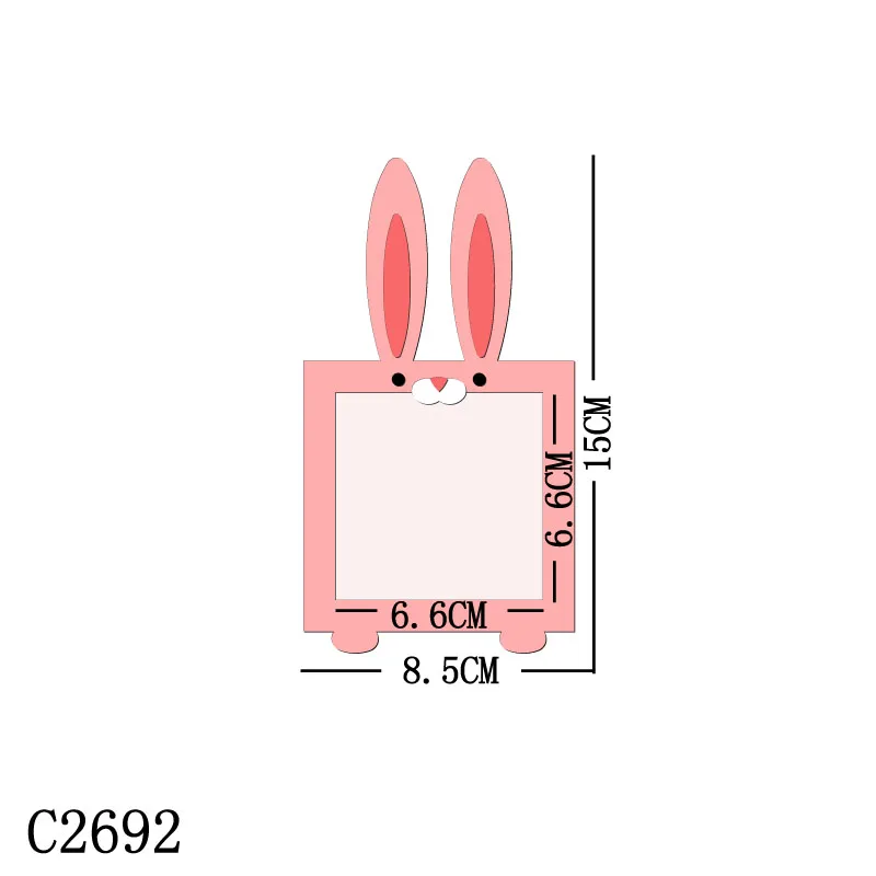 

New rabbit Photo frame mobile Wooden Die Scrapbooking C2692 Cutting Dies Multiple Sizes
