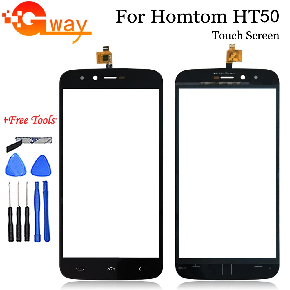 

5,5 "для HOMTOM HT50 сенсорный емкостный сенсорный экран дигитайзер панель сенсор Переднее стекло Сенсорная панель Инструменты + клей