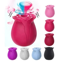 rose pink house blossom suction rechargeable gears silent clitoris sucking vibrator silicone sex toy vibrators for women