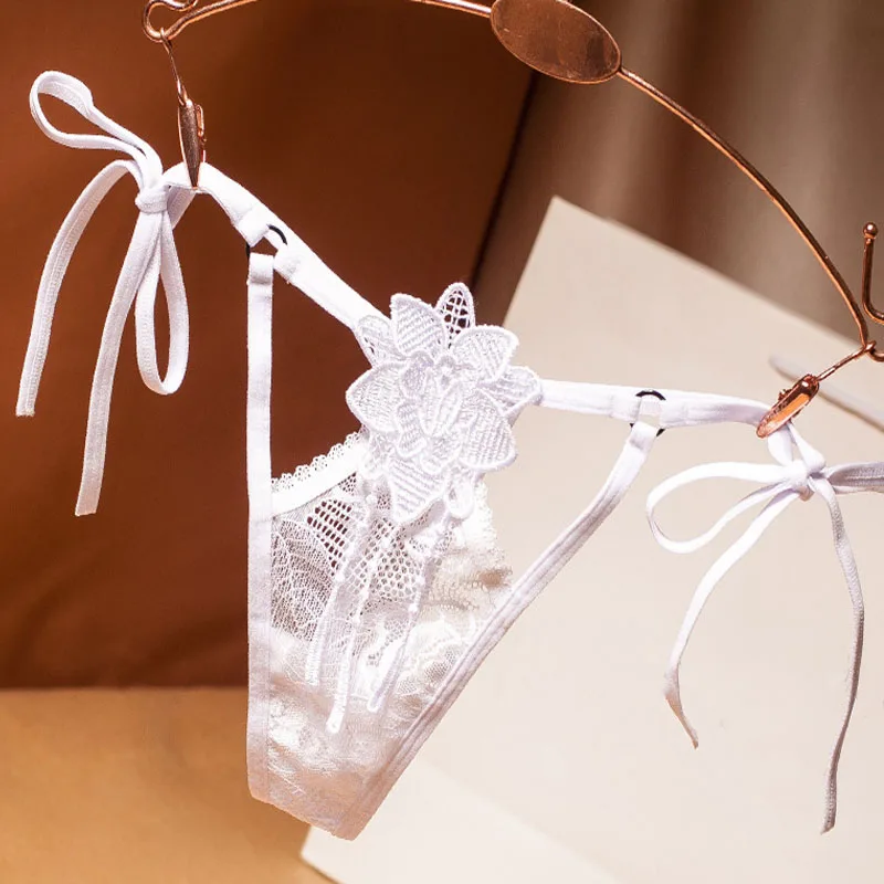 Женские сексуальные трусики с низкой посадкой стринги ультра тонкий цветочный