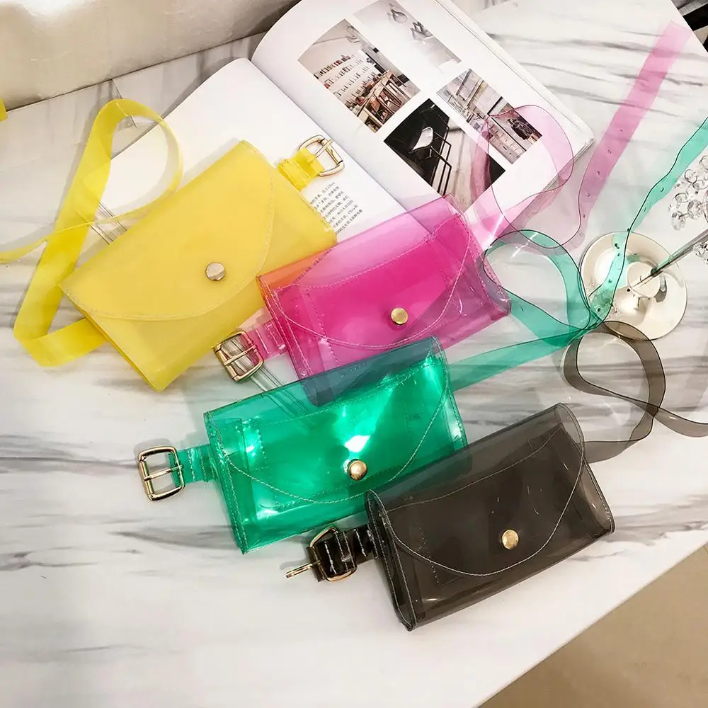 

Clear Fashion Beach Belt Fanny Pack Female Summer New 2019 PVC Waist Bags Women Ladies Girls Transparent Jelly Chest Handbag #40