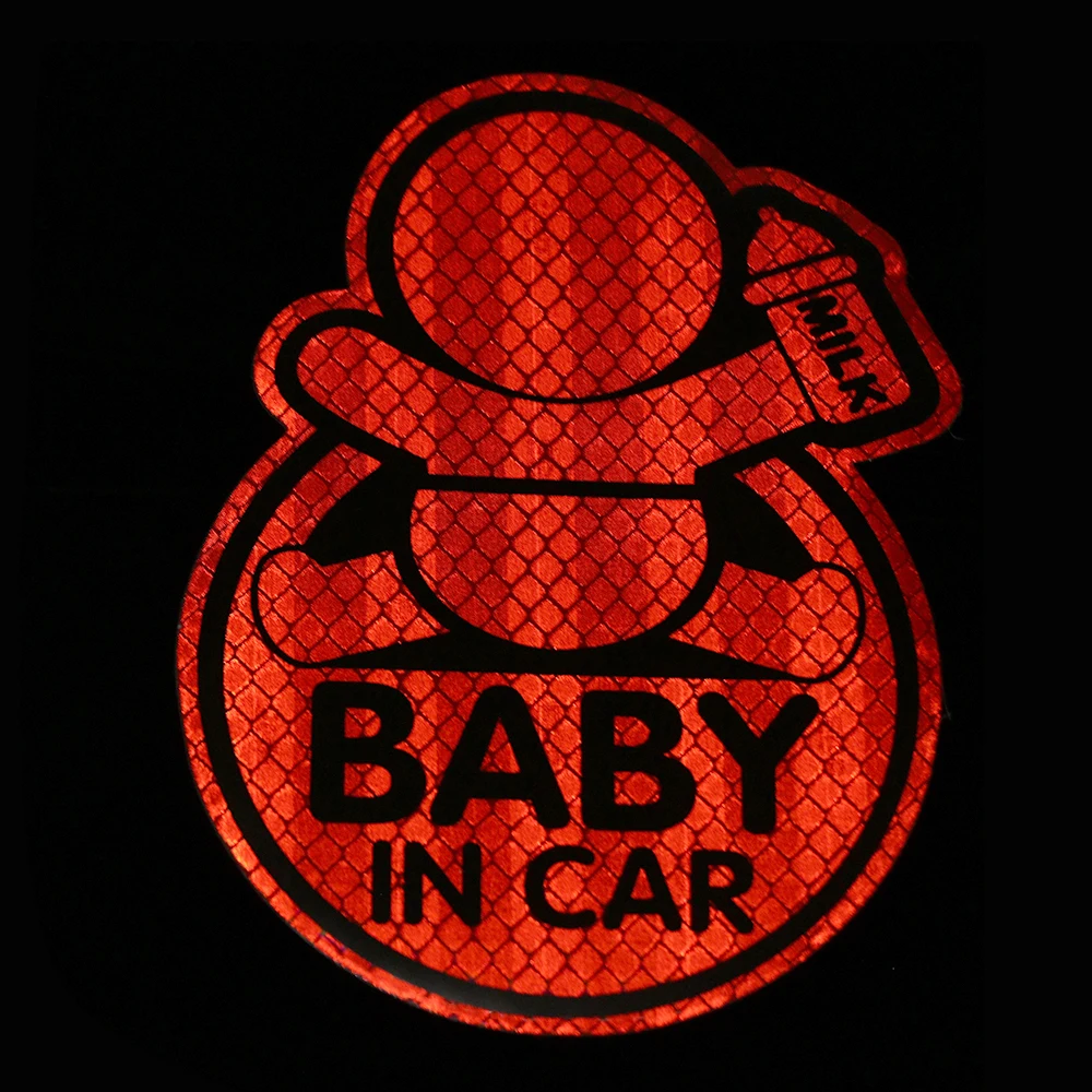 Светоотражающая Детская Наклейка на окно бампер виниловая наклейка милый знак