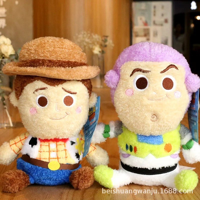 

Disney Toy Story Plush Doll Cartoon Sheriff Woody Character Buzz Lightyear Doll Machine Pendant