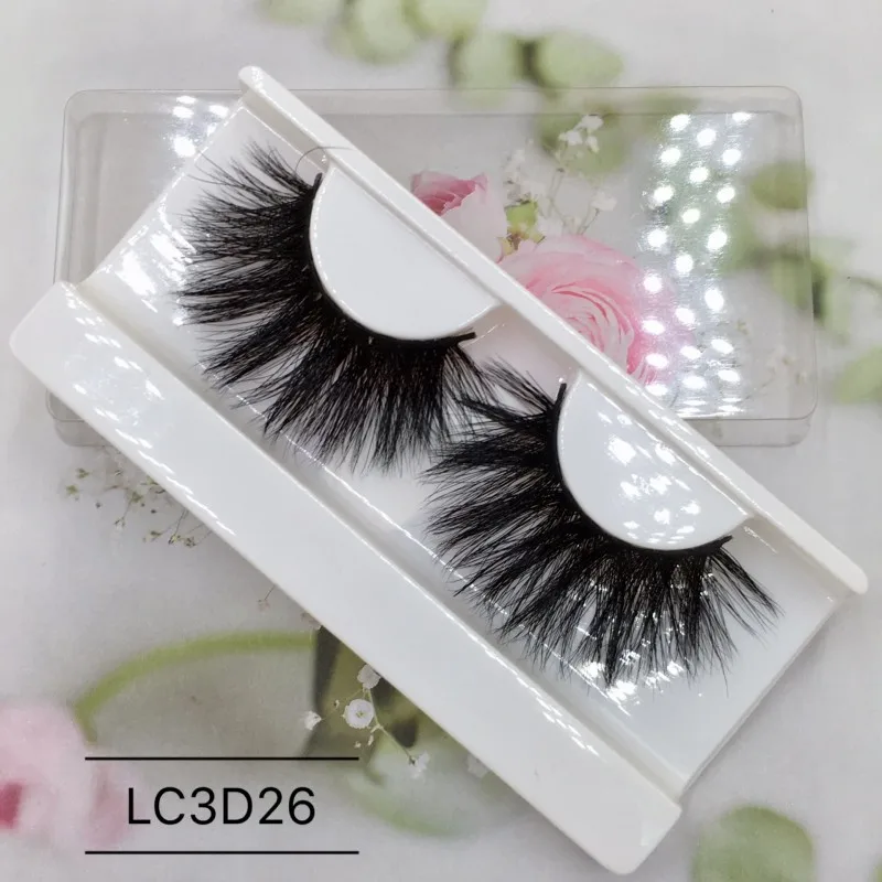 Ресницы для ресниц новые стили 6 парт/Лот 25 мм 3D 100% Искусственные ресницы из меха