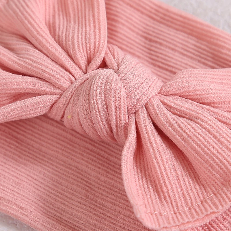 Turbante para beb&eacute; y ni&ntilde;a, diademas con lazo para ni&ntilde;os, accesorios de nudo, bandas el&aacute;sticas para el pelo, diadema hueca para foto de reci&eacute;n nacido-5
