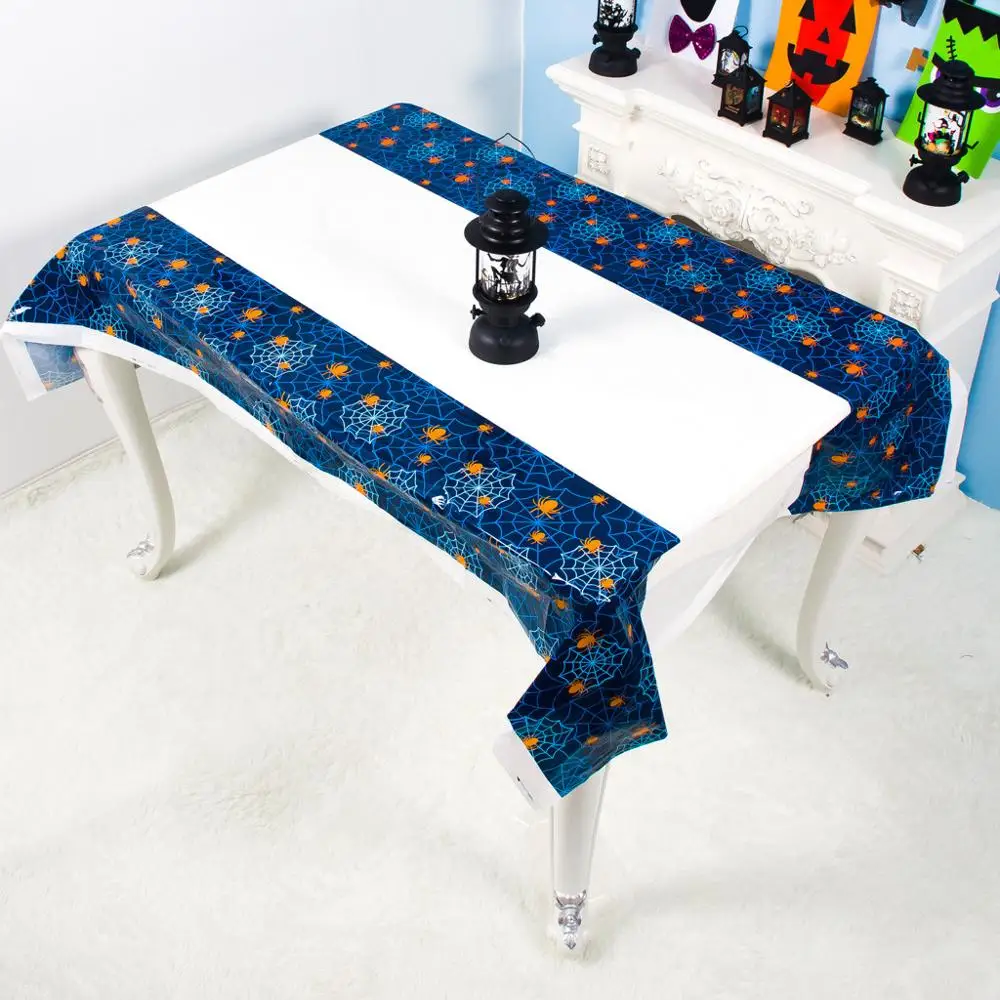 Круглая сетчатая скатерть с изображением паука на Хэллоуин украшение стола для