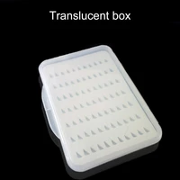 fishing tackle box lightweight large capacity abs triangle foam fly fishing hair hook fish hook translucent bait organizer