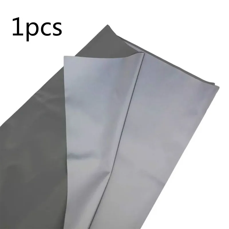 

1 piece of 1mx1m new black washable and washable black reflective cloth night riding sewing material safety patch cloth accesso