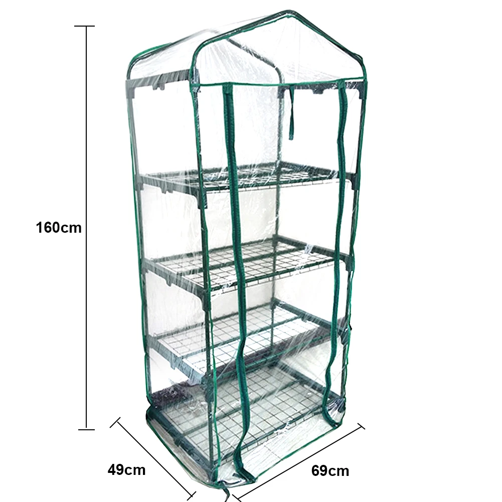 2020 Новый 2/4/5 яруса домашний завод портативная теплица из ПВХ садовая крышка