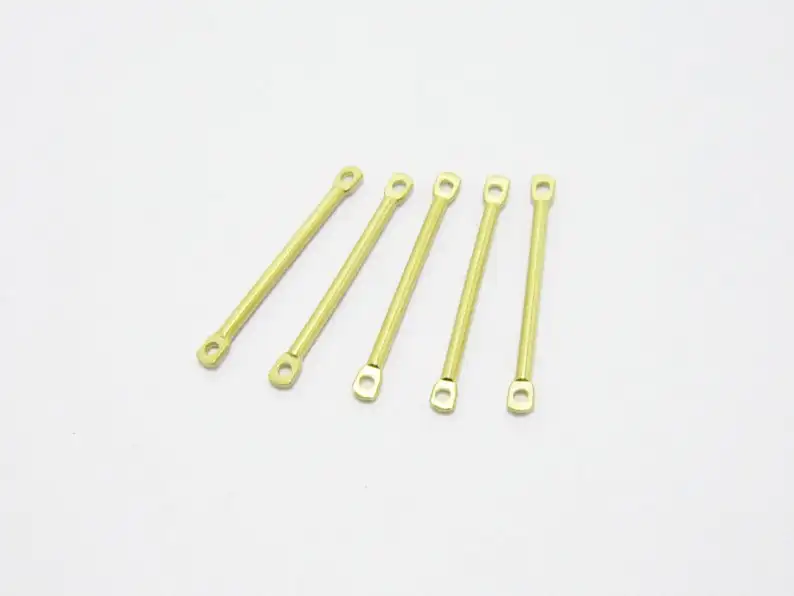 Латунные подвески в виде палочек для сережек 50 шт. соединитель латунные