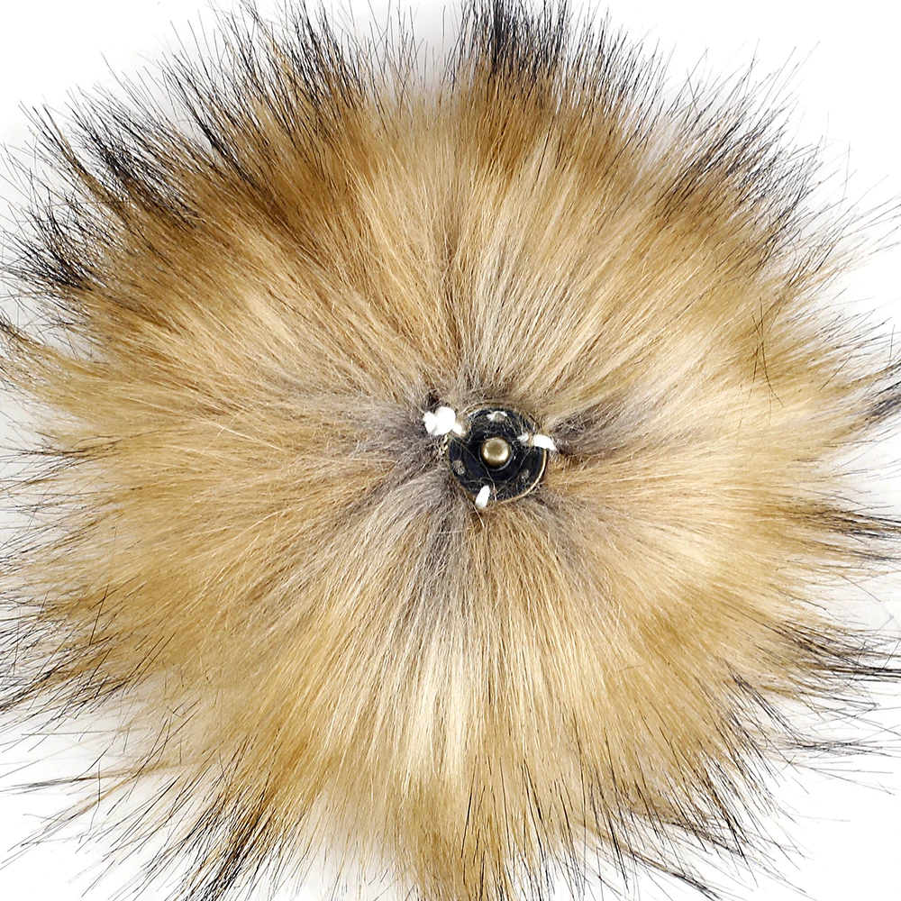 

Geebro Lovely Cotton Kids Hat Warm Winter Soft Beanie Hats Baby Boy Girls Autumn Outdoor Skull Cap with 15cm Faux Fur Pompom