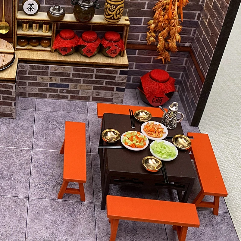 Деревянная миниатюрная китайская кукольная комната сделай сам наборы для