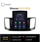Ownice Android 10,0 Octa 8 Core автомобильный радиоприемник forVolkswagen Sharan 2012 2013 2014 2015 GPS Мультимедиа Стерео PlayerTesla Стиль 4G