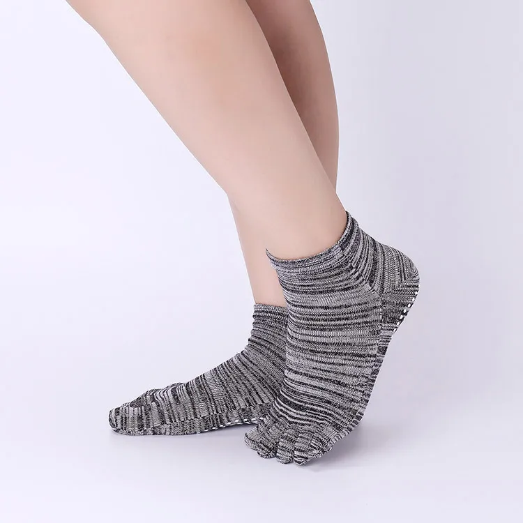 Женские носки для йоги с открытой спиной противоскользящие до щиколотки Пилатес