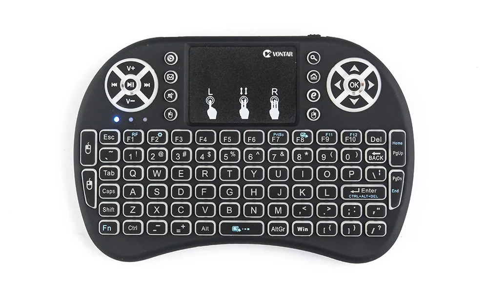 Беспроводная мини клавиатура VONTAR с тачпадом 2 4G i8|i8 wireless mini keyboard|wireless keyboardmouse combo |