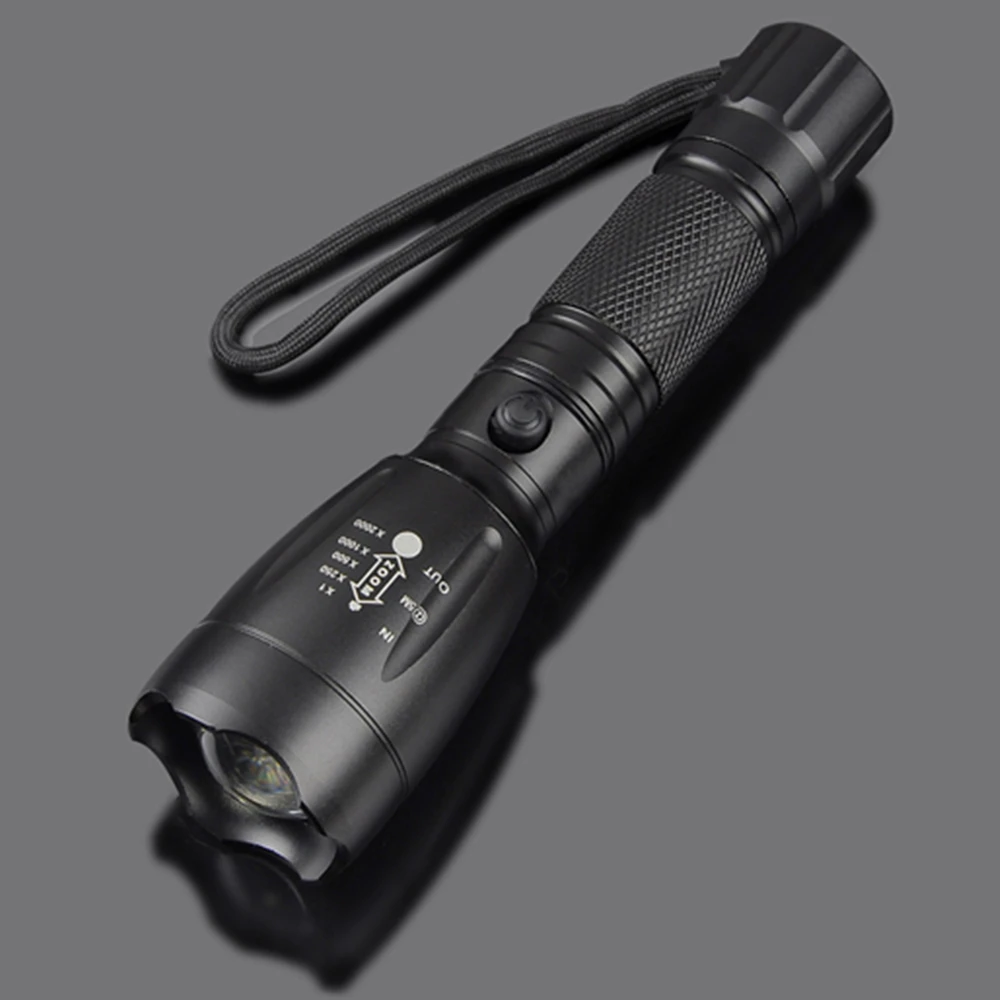 

T6 LED Flashlight Aluminium Alloy Flashlight 5 Modes Torch Lantern Zoomable flashlight Torch 18650 torch outdoor camping lantern