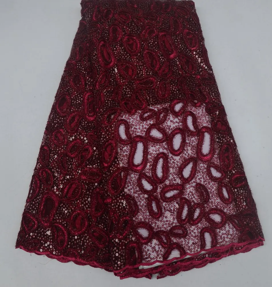 5 ярдов orange Свадебные французская кружевная ткань очень аккуратно полностью в