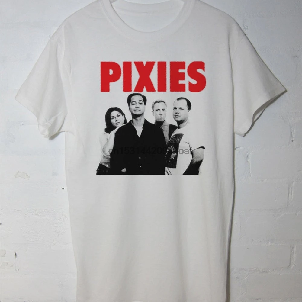 Футболка Pixies Band мужская с красным логотипом повседневная хлопковая рубашка