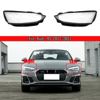 headlamp caps for audi a5 20172021 car front glass lens caps headlight cover auto light lampshade shell new lamp case
