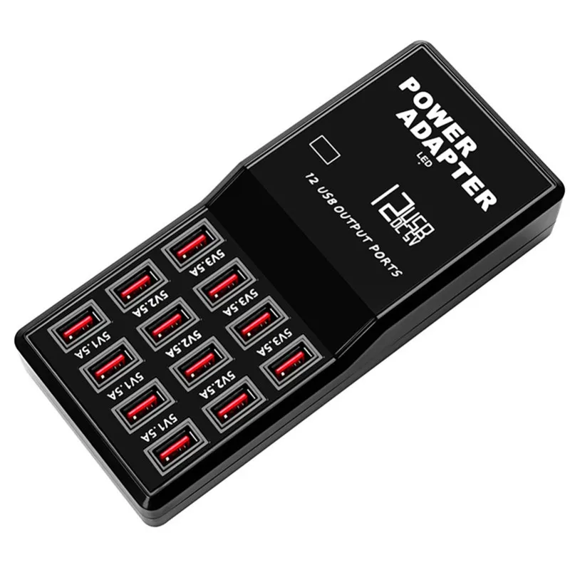 60 Вт 12 порт быстрая зарядка телефон планшет компьютер USB зарядное устройство станция адаптер для мобильного телефона зарядная станция для планшета