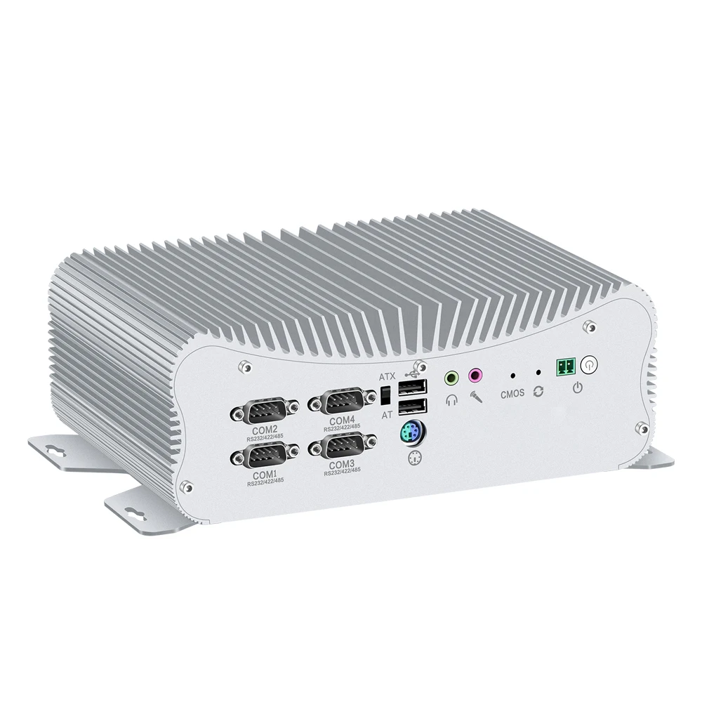 Мини ПК без вентилятора i7 10510U i5 10210U DDR4 ОЗУ RS232 RS422 RS485 двойная LAN PS/2 GPIO HDMI VGA WiFi 4G LTE
