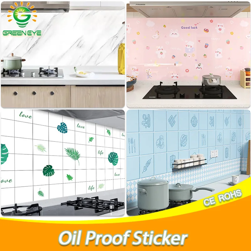 

60cmx10Meter Wallpaper Oil and Water Proof Wall Stickers Resistant Kitchen Bar Desktop DIY Home Decoration Marble Pattern