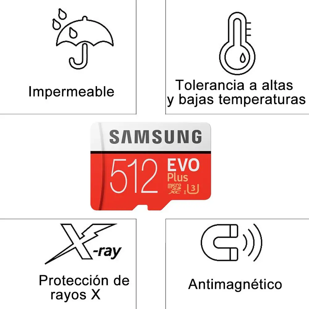 SAMSUNG карта памяти Micro SD класс 10 512 ГБ 256 128 64 32 ГБ|Карты памяти| |