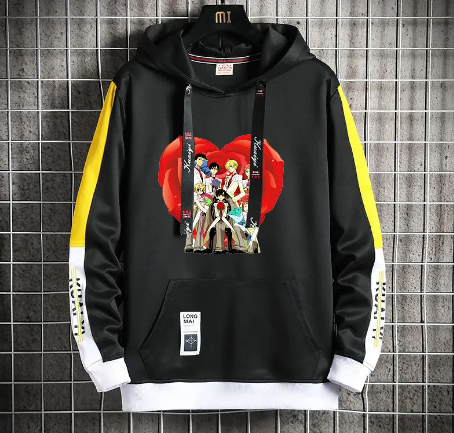 

Anime High School DD Hoodie Men/Women Popular Harajuku Hoodeds Pullover Streetwear Casual Fake Two-Piece jacket coat