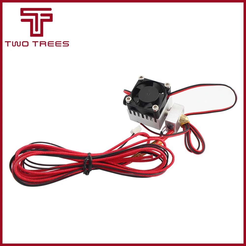 Экструдер MK8 с охлаждающим вентилятором детали для 3D принтера алюминиевый